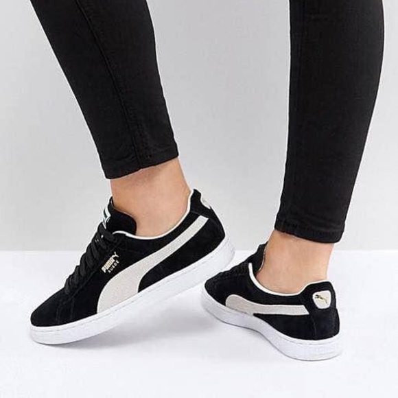 BRAND NEW women puma suede classic black shoes size US 6.5 & US 7.5 - Picture 3 of 8